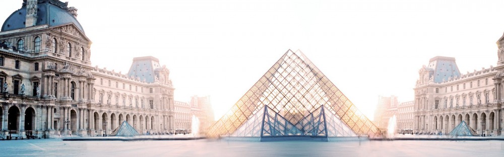 卢浮宫风景大气奢华背景banner背景图片素材免费下载_精品banner横幅素材免费的